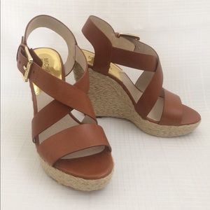Michael Kors Giovanna wedge sandals size 7